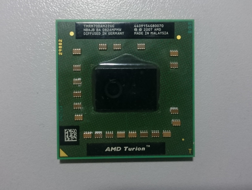 Процесор AMD Turion 64 X2 RM-70, TMRM70DAM22GG, 1x256 КБ, 2x1 МБ кеш ...