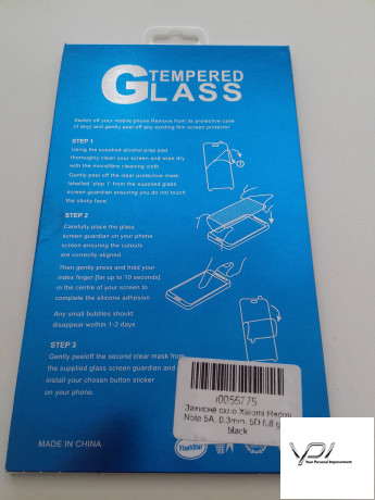 Захисне скло Xiaomi Redmi Note 5A, 0.3mm, 5D full glue black