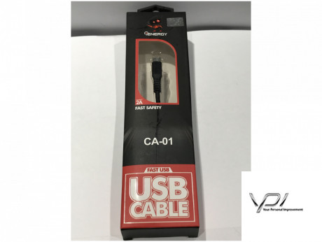 USB Cable iENERGY CA-01, NYLON 1M, 2A, MicroUSB