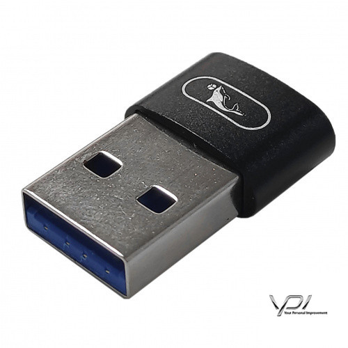 Перехідник SkyDolphin OT08 OTG USB - Type-C 60Mb/s (Чорний)