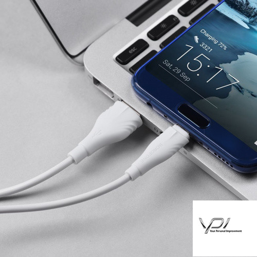 Кабель Borofone BX18 USB - Type-C 2m (Білий)