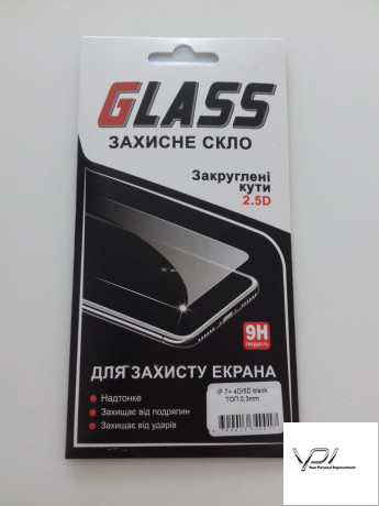 Захисне скло Iphone 7/8 Plus Full Glue 5D Black тех.уп