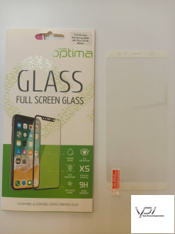 Захисне скло Full Screen Samsung A605 (A6 Plus-2018) White