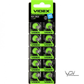 Батарейка Videx AG4 (1шт)