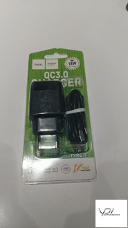 МЗП Hoco C72Q + cable Type-C 1USB/3.0A black