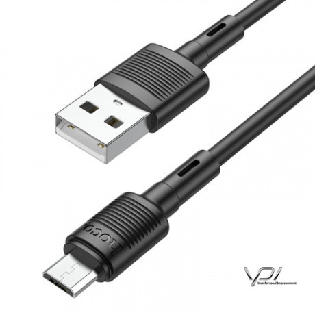Кабель Hoco X83 USB - MicroUSB 2.4A/1m (Чорний)