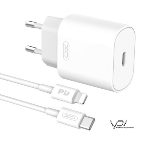 Мережевий Зарядний Пристрій XO L91 USB-C + Lightning 25W/1 (Бiлий)