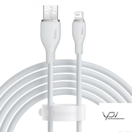 Кабель Baseus Pudding Series Fast Charging Cable USB - Lightning 2.4A/1.2m (P10355700221-00) (White)