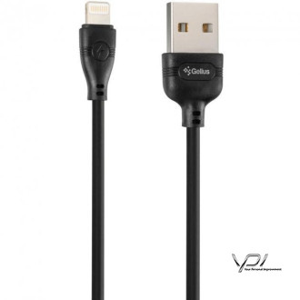 USB Cable Gelius Pro WineGlass Lightning Black (1m)