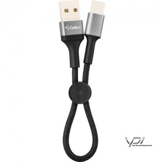 USB Cable Gelius Pro Short GP-UC107 Type-C (0.2m) Black (12 мес)