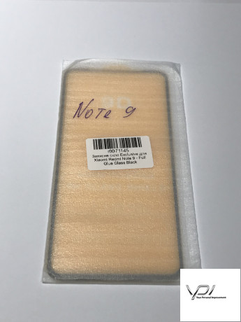 Захисне скло Exclusive для Xiaomi Redmi Note 9 - Full Glue Glass Black