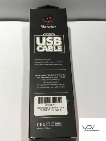 USB Cable iENERGY &quot;USB CLASSIC&quot; 1M, Type-C
