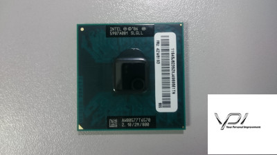 Процесор Intel Core 2 Duo T6570, SLGLL, 2 МБ кеш-пам'яті, тактова частота 2,10 ГГц, Socket PGA478, б/в
