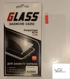 Скло Iphone 5 (0.26 mm) прозоре без упаковки