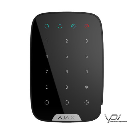 Бездротова сенсорна клавіатура Ajax KeyPad чорна