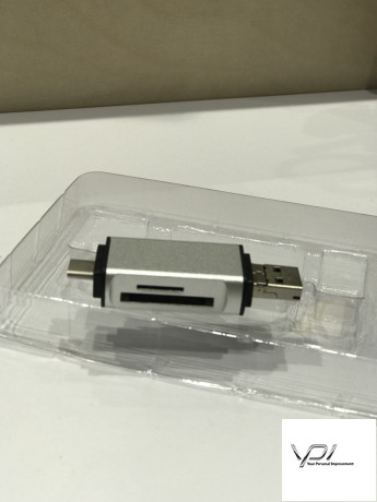USB/OTG card reader silver