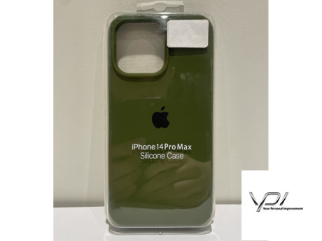 Чохол Silicone Case iPhone 14 Pro Max + Хакі