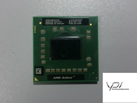 Процесор AMD Athlon X2, AMQL60DAM22GG, 1x128 КБ, 2x512 КБ кеш-пам'яті, тактова частота 1,90 ГГц, Socket S1, б/в