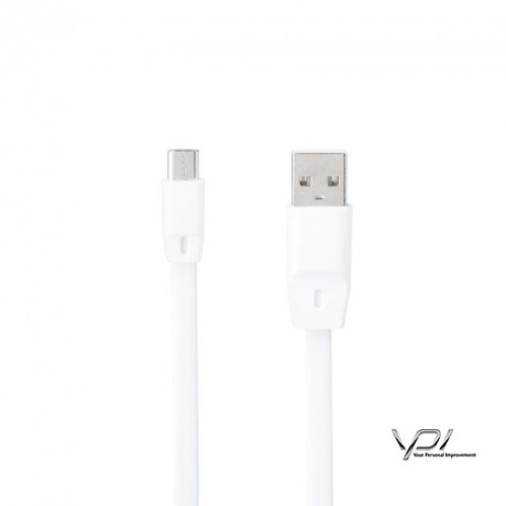 USB Cable Optima Flat Speed MicroUSB (C-014) White