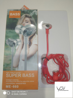 Навушники Bass ME-660 червоні
