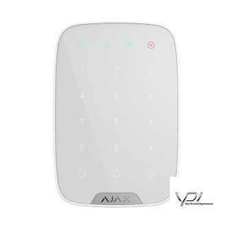Бездротова сенсорна клавіатура Ajax KeyPad біла