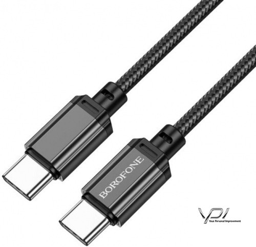 Кабель Borofone BX87 Type-C - Type-C (PD) 60W/3A/1m (Чорний)