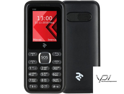 Мобільний телефон 2E S180 2SIM Black
