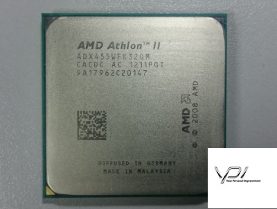 Процесор AMD Athlon II X3 455, ADX455WFK32GM, 1x384 КБ, 2x1.5 МБ кеш-пам'яті, тактова частота 3,30 ГГц, Socket AM2+, AM3, б/в