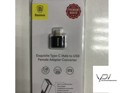 Перехідник Baseus Exquisite USB/Type-C (black)