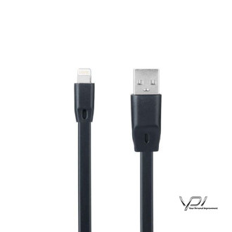 USB Cable Optima Flat Speed Lightning (C-015) Black