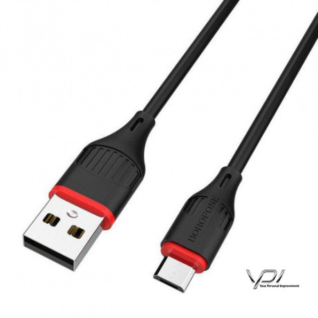 Кабель Borofone BX17 USB - MicroUSB 1m (Чорний)