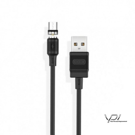 Кабель XO NB187 PVC Magnetic USB - MicroUSB 2.1A/1m (Чорний)