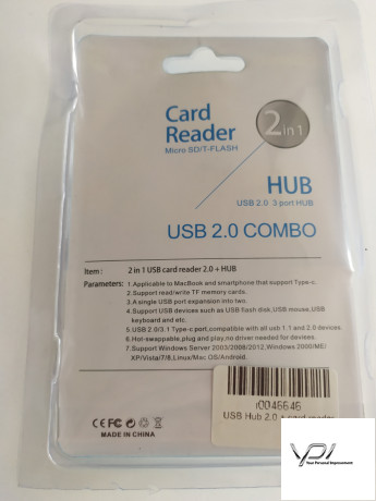 USB Hub 2.0 + card reader