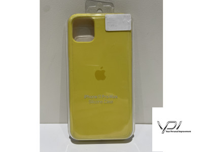 Silicone Case Full Cover iPhone 11 Pro Max Yellow