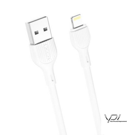 Кабель XO NB200 USB - Lightning 2.1A/1m (Білий)