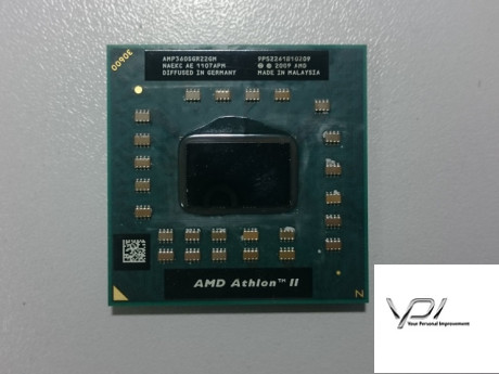 Процесор AMD Athlon II P360, AMP360SGR22GM, 1x256 КБ, 2x1 МБ кеш-пам'яті, тактова частота 2,30 ГГц, Socket S1G4, б/в