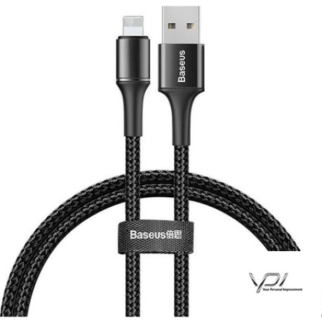 USB Cable Baseus Halo Data Lightning (CALGH-A01) Black 0.5m