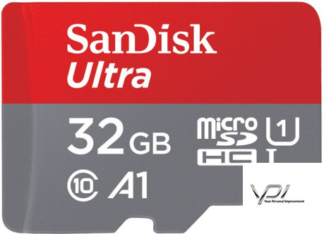 Карта памяти microSDHC 32Gb SanDisk Ultra (100Mb/s) (Class 10) (UHS-1) + Adapter SD