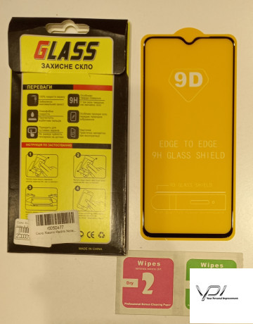 Скло Xiaomi Redmi Note 8 Pro (0.3mm) 3D Full Glue Black