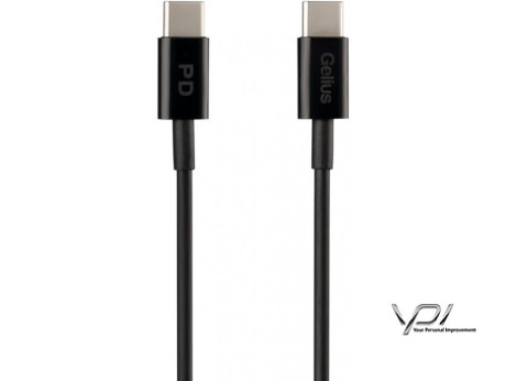 USB Cable Gelius Contact GP-UC111 60W Type-C/Type-C Black (1m) (12 мес)