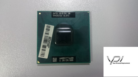 Процесор Intel Core 2 Duo T6600, SLGF5, 2 МБ кеш-пам'яті, тактова частота 2,20 ГГц, Socket PGA478, б/в
