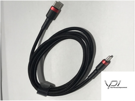 USB Cable Baseus Cafule Series Type-C PD2.0 (Type-C to Type-C) 1m, Black+Red