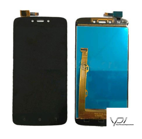 Дисплей (LCD) Motorola XT1723 Moto C Plus з сенсором чорний