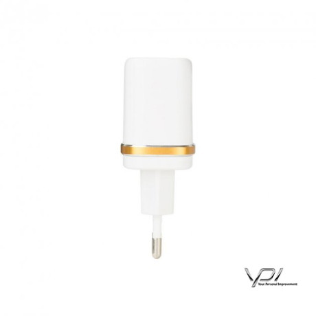 СЗУ 2USB LDNIO (2.4A) White + USB Cable iPhone 5 (DL-AC52)