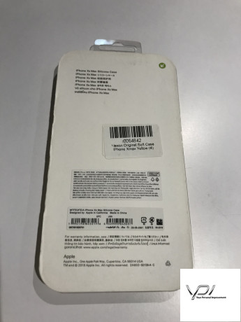 Чехол Original Soft Case iPhone Xmax Yellow (4)