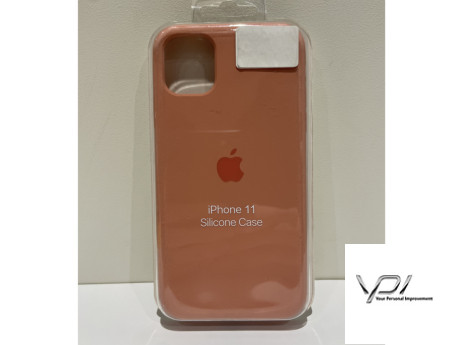 Silicone Case Full Cover iPhone 11 Peach