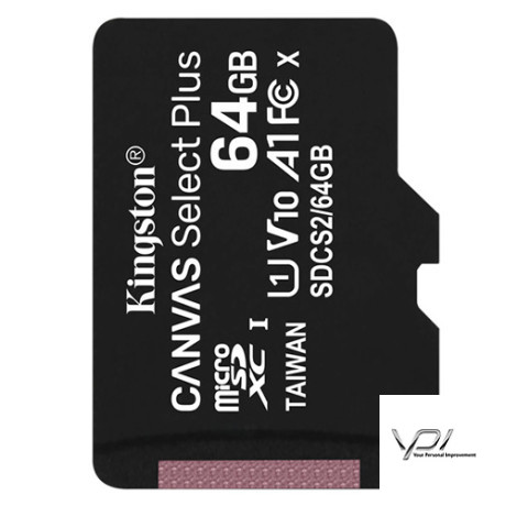 Карта пам'яті 64GB microSDXC Kingston Canvas Select Plus 100R A1 (SDCS2/64GBBSP)