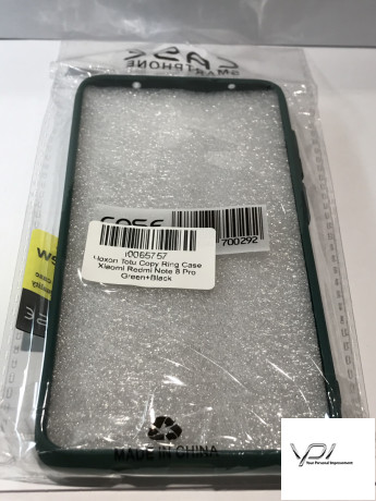 Чохол Totu Copy Ring Case Xiaomi Redmi Note 8 Pro Green+Black