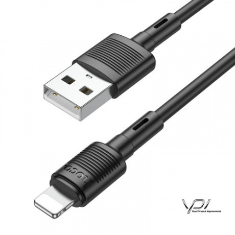 Кабель Hoco X83 USB - Lightning 2.4A/1m (Чорний)