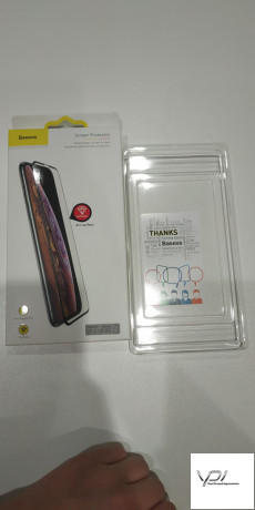 Захисне скло Baseus (OR) All-Screen Tempered Glass iPhone X (SGAPIPHX-KE01) Black (0.3mm)